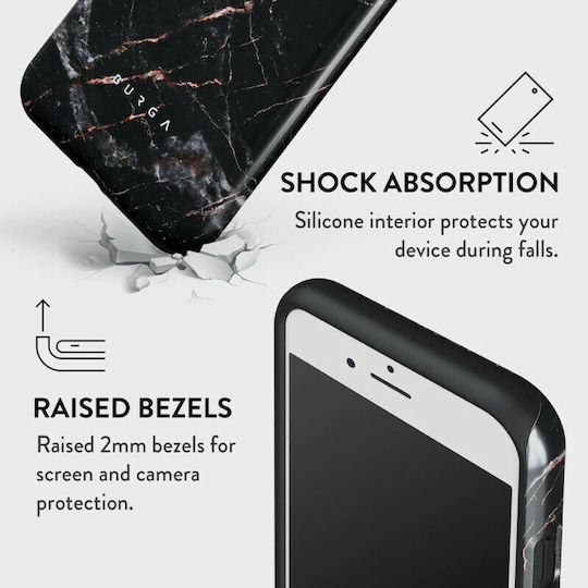 Burga Fashion Tough Back Cover Πλαστικό / Σιλικόνης Ροζ Χρυσό (iPhone SE 2022/2020)