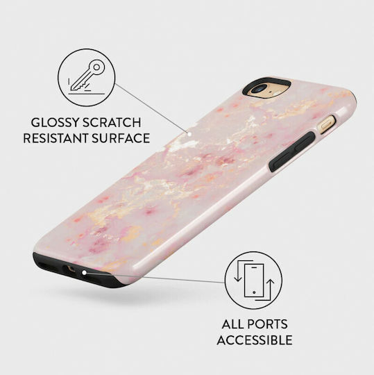 Burga Fashion Tough Back Cover Πλαστικό / Σιλικόνης Πολύχρωμο (iPhone SE 2022/2020)