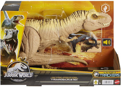 Action Figure Jurassic World Dinosaur T-Rex που Ανιχνεύει και Δαγκώνει - Hunt N Chop for 4+ Years