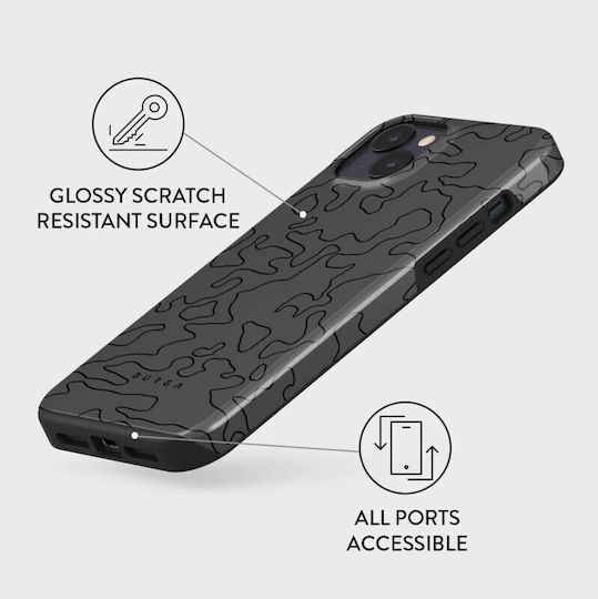 Burga Fashion Tough Back Cover Πλαστικό Μαύρο (iPhone 14)