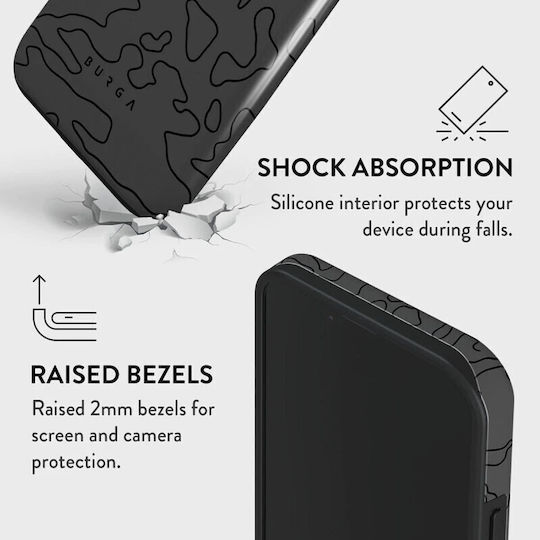 Burga Fashion Tough Back Cover Πλαστικό Μαύρο (iPhone 14)