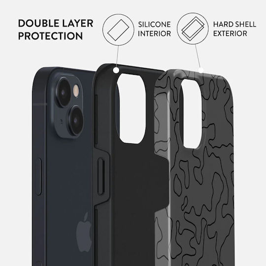 Burga Fashion Tough Back Cover Πλαστικό Μαύρο (iPhone 14)