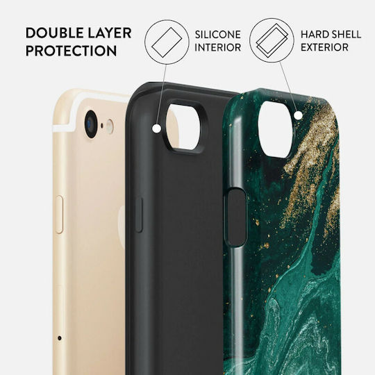 Burga Fashion Tough Back Cover Πλαστικό / Σιλικόνης Πράσινο (iPhone SE 2022/2020)