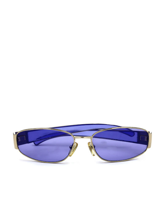 Byblos Sunglasses with Gold Frame and Purple Lens B716S 3001