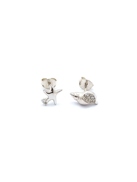 PS Silver Earrings made of Silver with Stones