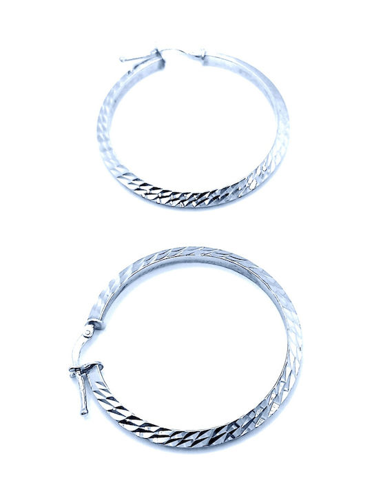 PS Silver Earrings Hoops made of Silver