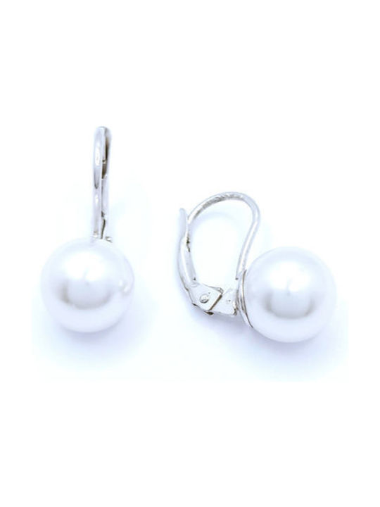 PS Silver Earrings made of Silver with Pearls