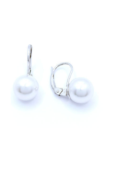 PS Silver Earrings made of Silver with Pearls