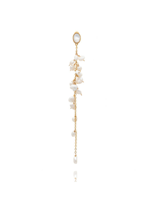 LifeLikes Earrings Pendants Gold Plated with Pearls