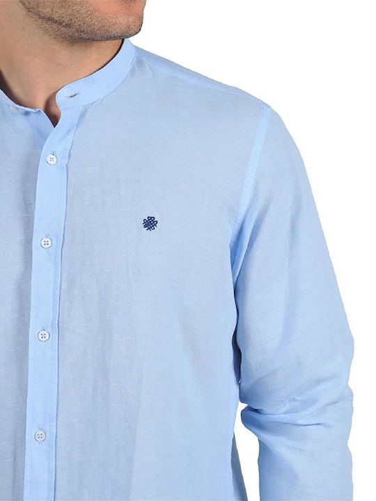 Dors Men's Shirt with Long Sleeves Regular Fit Light Blue