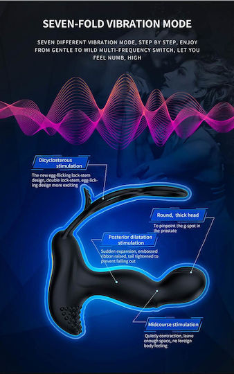 Kinksters Anal Plug with Wireless Functionality and Vibration Black