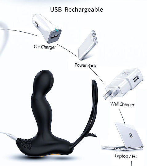 Kinksters Anal Plug with Wireless Functionality and Vibration Black