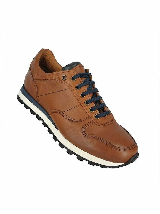 Antonio Shoes Men's Leather Casual Shoes Tabac Brown