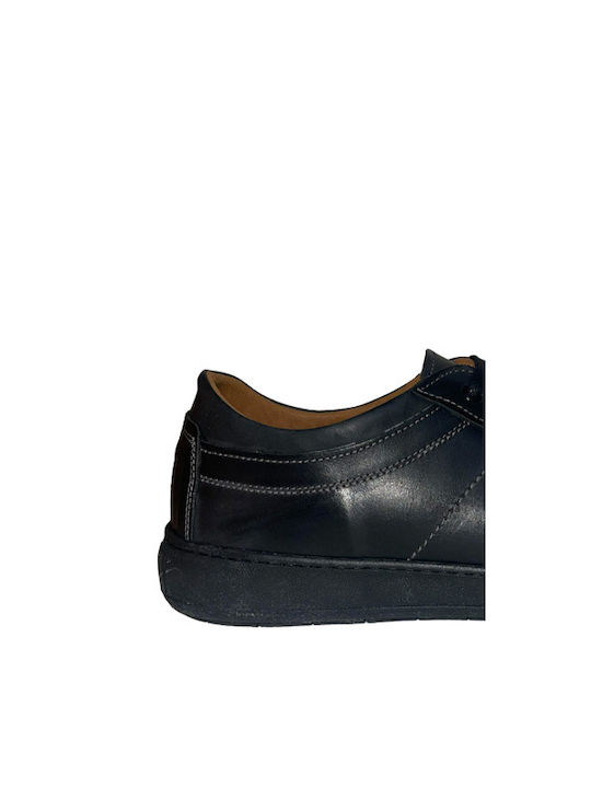 Antonio Shoes Leder Herren Freizeitschuhe Schwarz