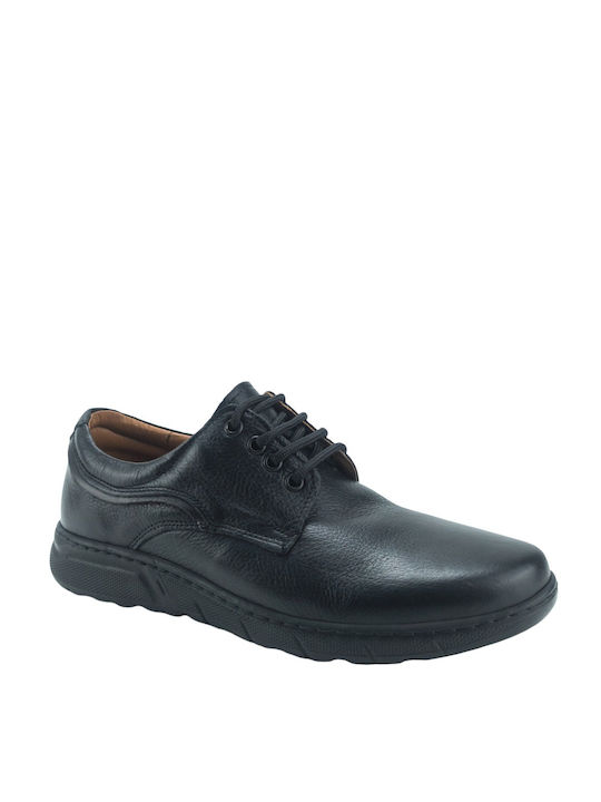 Antonio Shoes Leder Herren Freizeitschuhe Schwarz