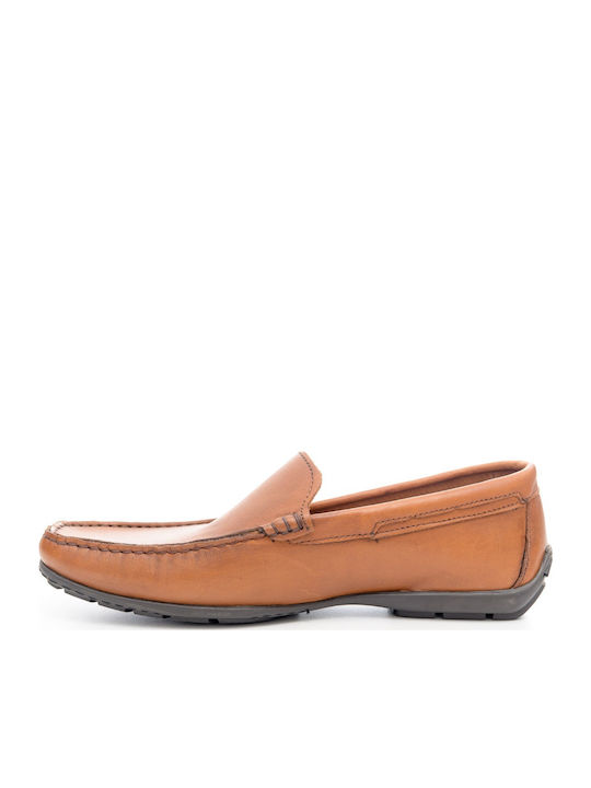 Δερμάτινα Ανδρικά Loafers σε Ταμπά Χρώμα