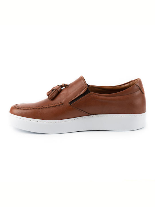 Antonio Shoes Piele Pantofi casual pentru bărbați Tabac maro