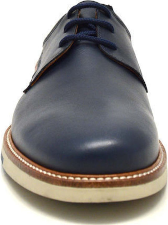 Leder Herren Freizeitschuhe Anatomisch Blau