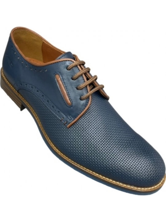 Leder Herren Freizeitschuhe Blau