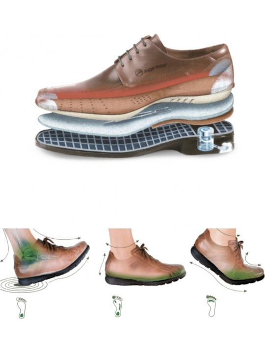 Leder Herren Freizeitschuhe Blau
