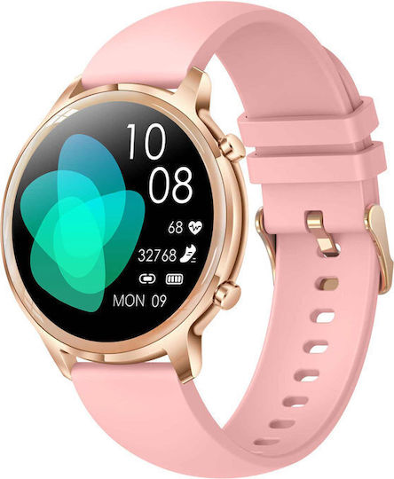 Jaga JS16 Smartwatch mit Pulsmesser (Rosa)