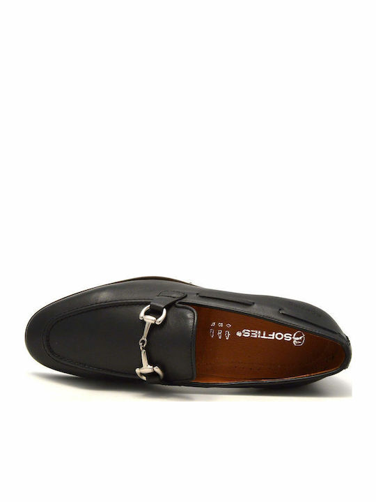 Δερμάτινα Ανδρικά Loafers σε Μαύρο Χρώμα
