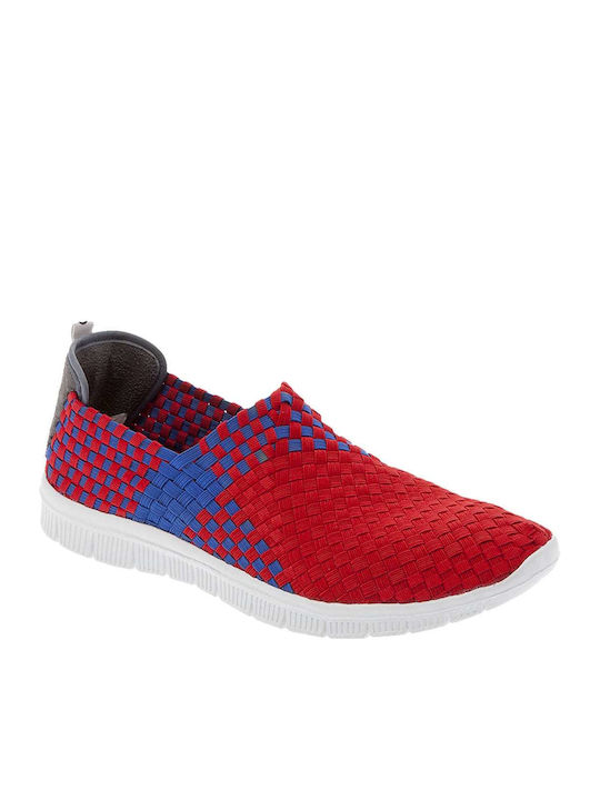 Keep Fred Men's Slip-Ons Red