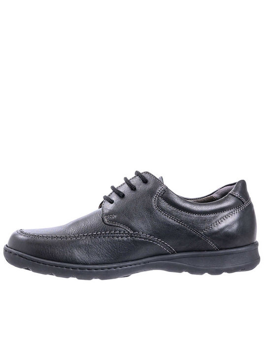 Softies Men's Anatomic Leather Casual Shoes Black