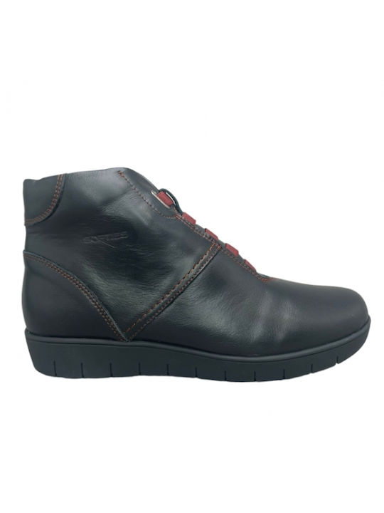 Softies Piele Botine pentru femei Negru