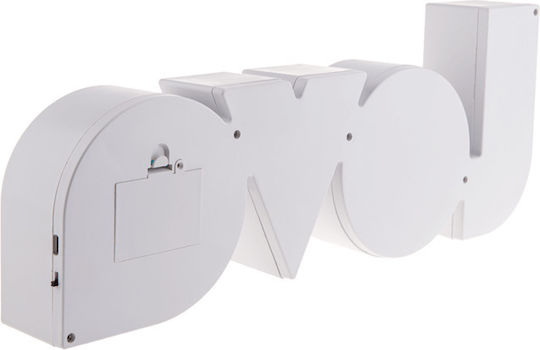 Out of the Blue Decorative Lamp Love White Out of the Blue Decorative Lamp Love White