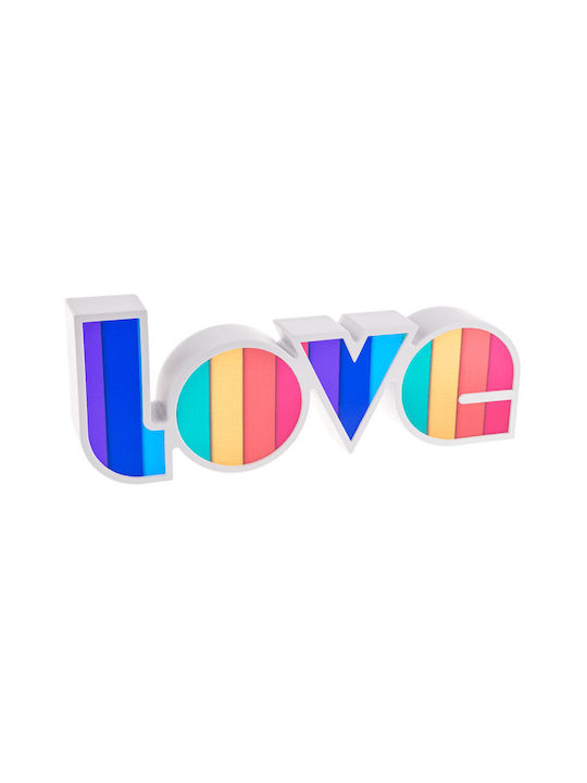 Out of the Blue Decorative Lamp Love White