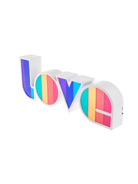 Out of the Blue Decorative Lamp Love White