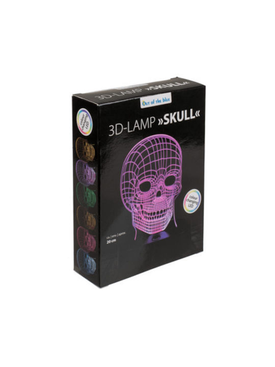 Out of the Blue Decorative Lamp 3D Illusion Purple