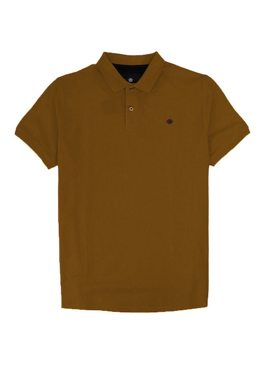 Dors Men's Short Sleeve Blouse Polo Brown