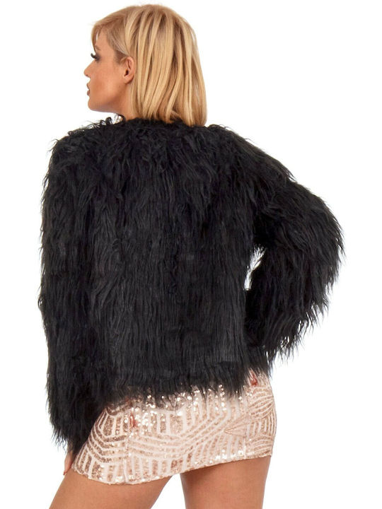 Women's Short Fur Black