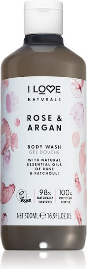 I Love Cosmetics Rose & Argan Κρεμώδες Αφρόλουτρο με Βούτυρο Καριτέ & Άρωμα Τριαντάφυλλο 500ml