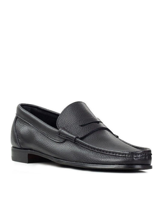 Δερμάτινα Ανδρικά Loafers σε Μαύρο Χρώμα