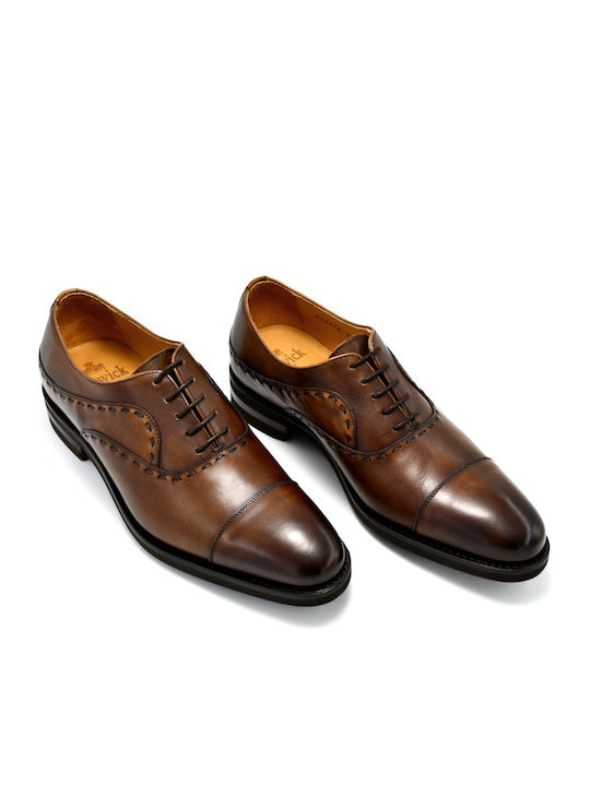 Berwick Men's Leather Dress Shoes Brown