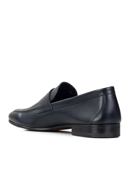 Men's Leather Moccasins Blue