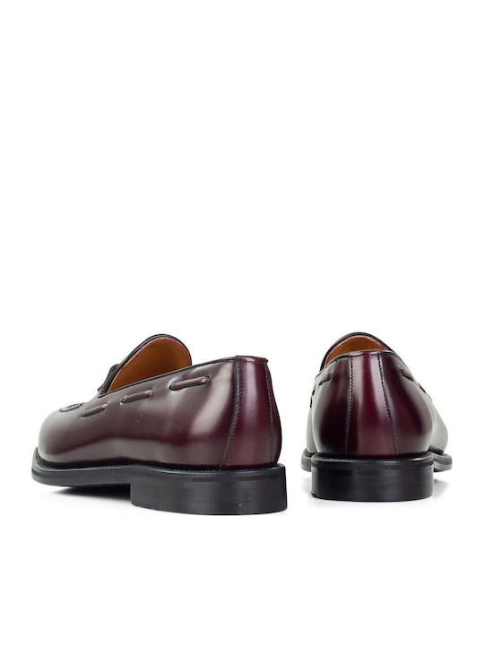 Mocasini barbati in Burgundy Culori