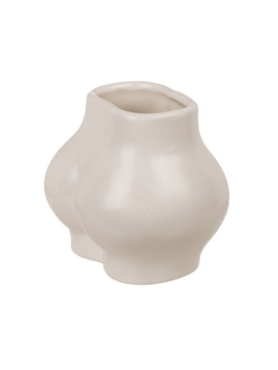 Out of the Blue Vază Decorativă Ceramică Booty Albă Φ10xÎ11cm