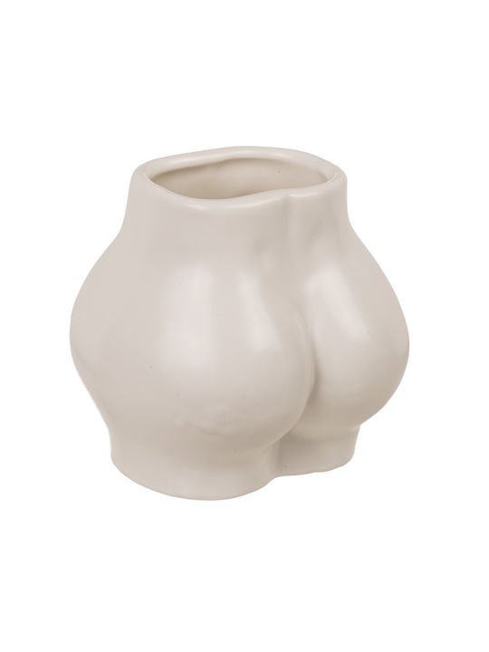 Out of the Blue Vază Decorativă Ceramică Booty Albă Φ10xÎ11cm