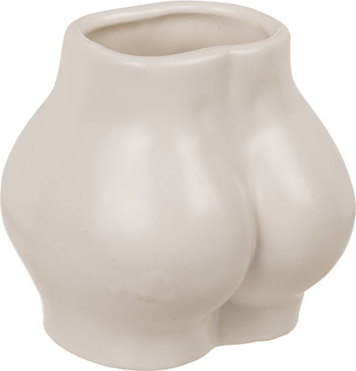 Out of the Blue Vază Ceramică Booty Albă Φ10xΥ11cm