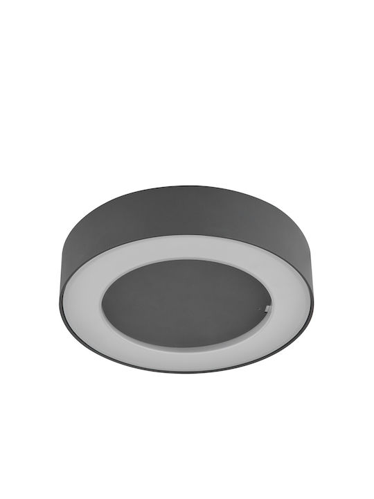Globo Lighting Επιτοίχια Εξωτερική Πλαφονιέρα LED IP54 12W με Θερμό Λευκό Φως