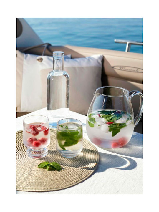 Marine Business Μπουκάλι Νερού Γυάλινο με Βιδωτό Καπάκι Διάφανο 1200ml 2 Τεμάχια