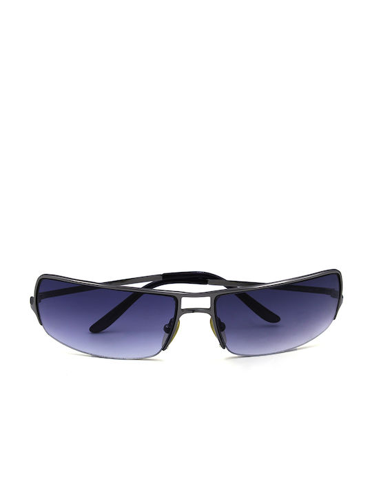 Furla Sunglasses with Silver Metal Frame and Blue Gradient Lens SU4008 568