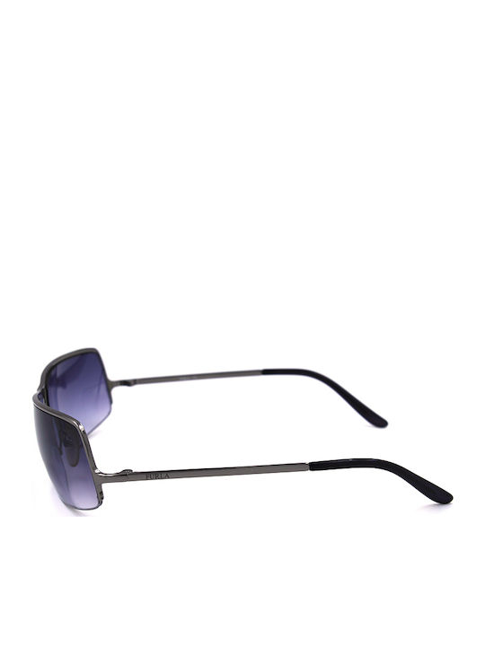 Furla Unisex Sunglasses with Silver Metal Frame and Blue Gradient Lens SU4008 568