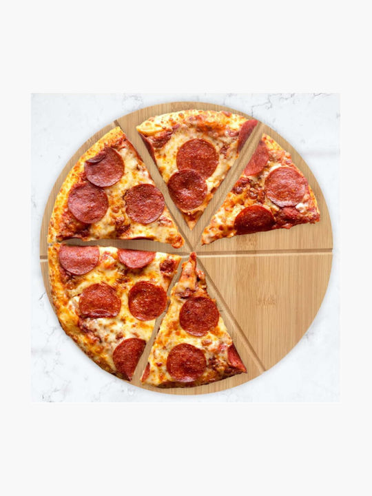 KING Hoff Pizza-Servierplatte Hölzernes 35x35x1.5cm 6Stück