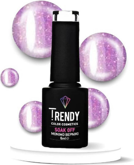 Trendy Color Cosmetics Semipermanent Lac de Unghii 143 cu Glitter 6ml 1buc