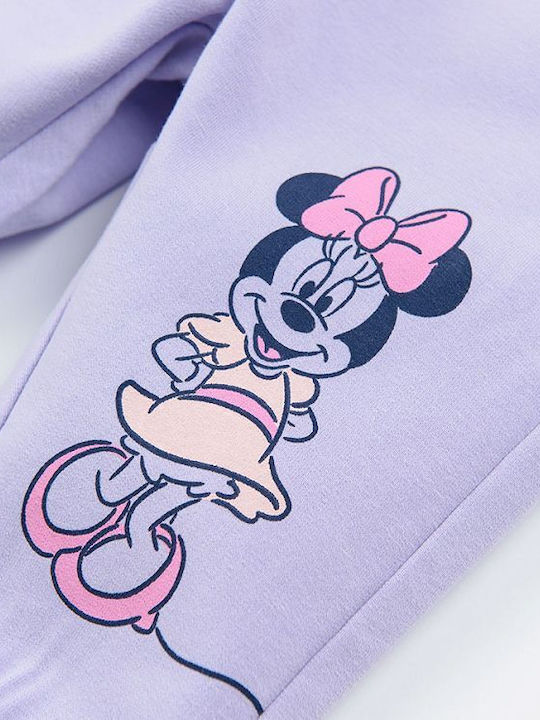 Kinder Trainingshose Lila 1Stück Minnie Mouse